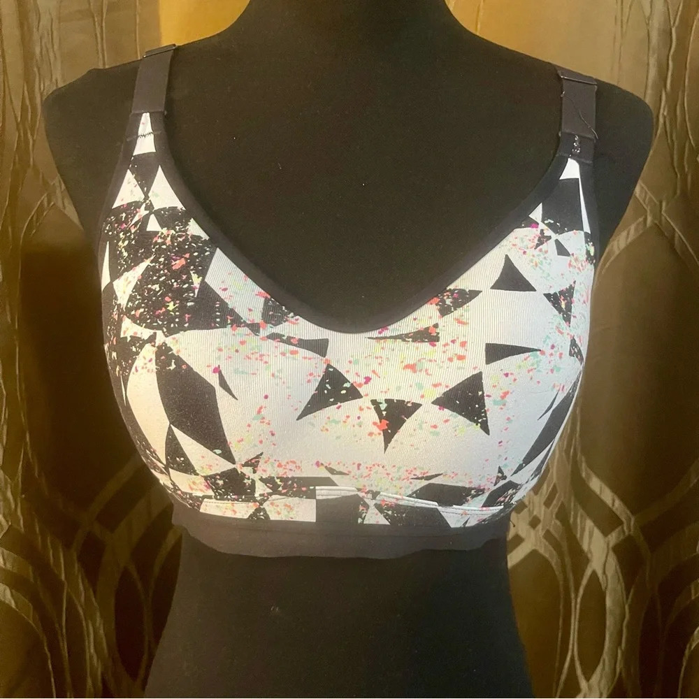 Victoria's Secret Incredible Geo Splatter Paint Max Support Sports Bra 34C - Picture 6 of 6
